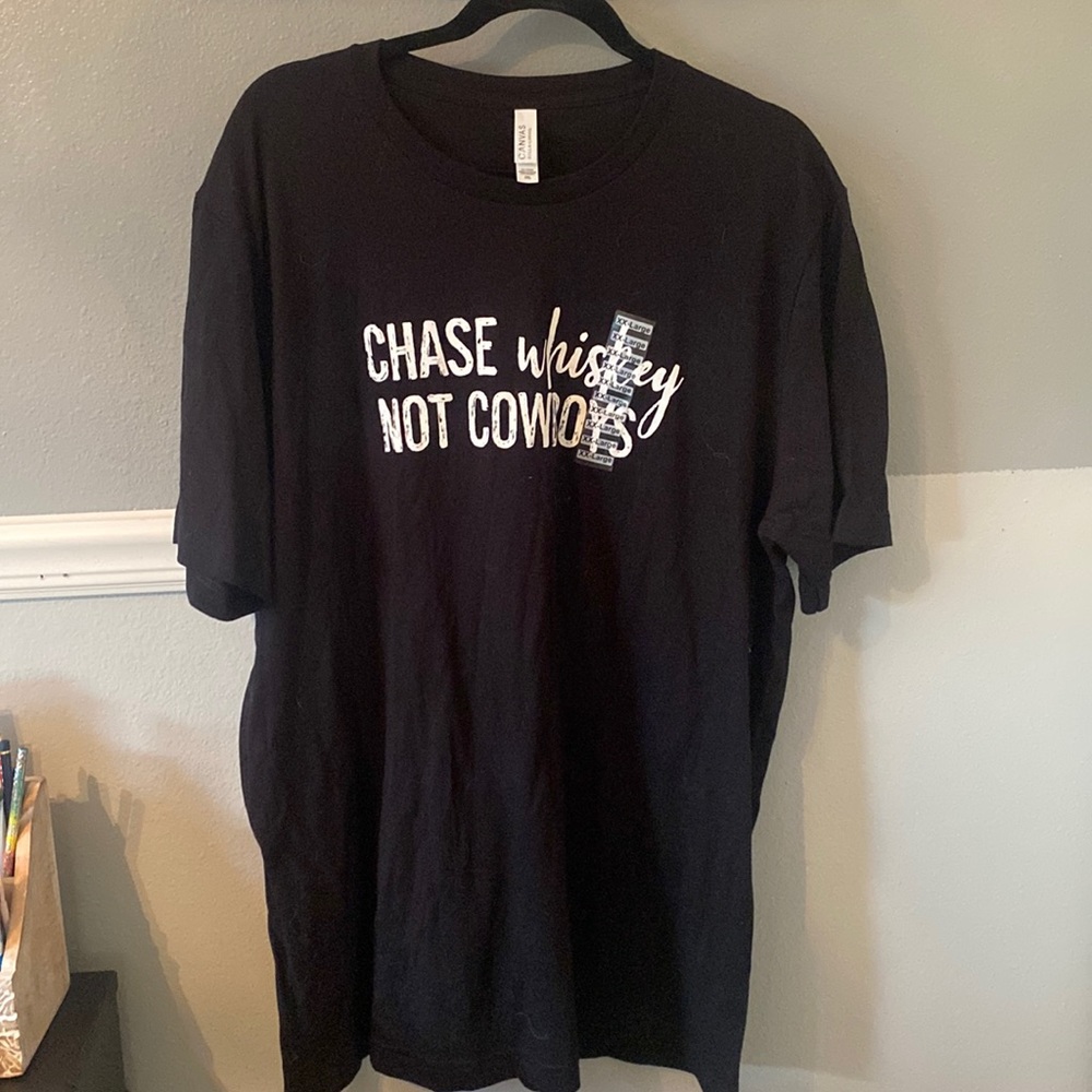 Chase whisky not cowboys T-shirt   #215